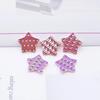 50Pcs 20mm PU Leather Star Applique for Handmade Hat Clothes Sewing Patches DIY Baby Headwear BB Clips Bow Decor Accessories