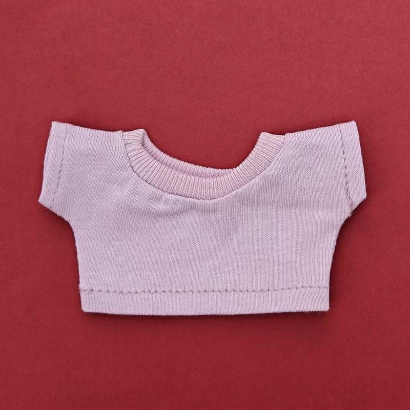 Labubu Keychain Pendant Outfit: Doll Jeans and Short Sleeve Set