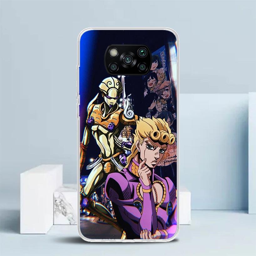 JoJo Bizarre Adventure Golden Wind Phone Case For Xiaomi Poco F7 Ultra X5 X6 X7 Pro M7 Redmi 15C 15 13C 13 12C 12 10C 10 10A 9 9