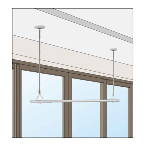 Kawaguchigiken Indoor Clothes Drying Rack, Hosclean SPCL-W, White, Set of 2