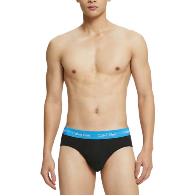Calvin Klein Mid-Rise Letter Pattern Triangle Underwear 3-Pack Men underwear U2661-1WA