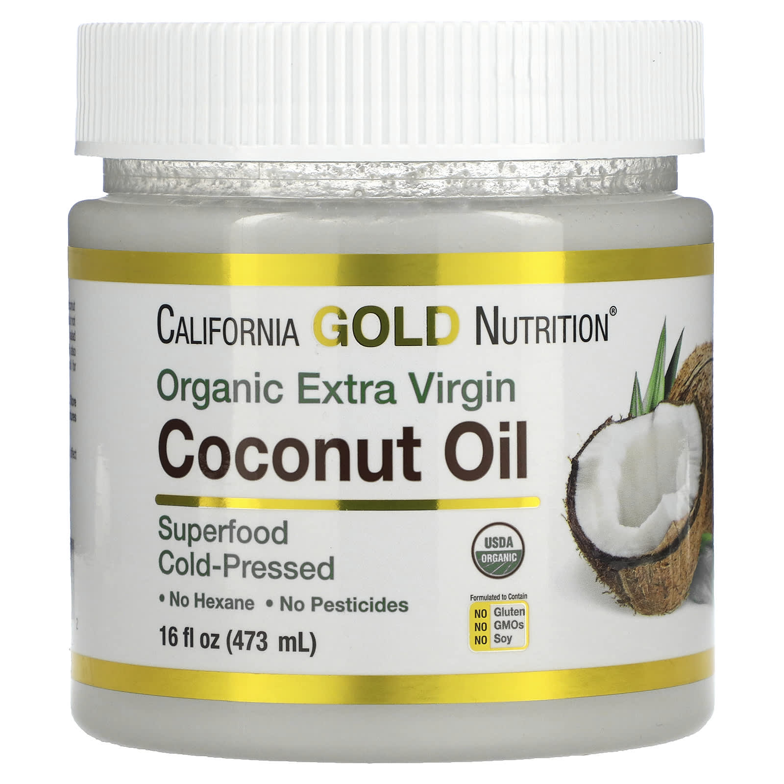 

Superfood, Cold Pressed Organic Virgin Coconut Oil, 473Ml(16Fl Oz)