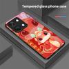 New Cartoon Snake For OnePlus Nord 3 5 6T 7 Pro 8 12 10T Reno8 Lite 5G 10R Nord N30 Hard Shell Tempered Glass Phone Case Black