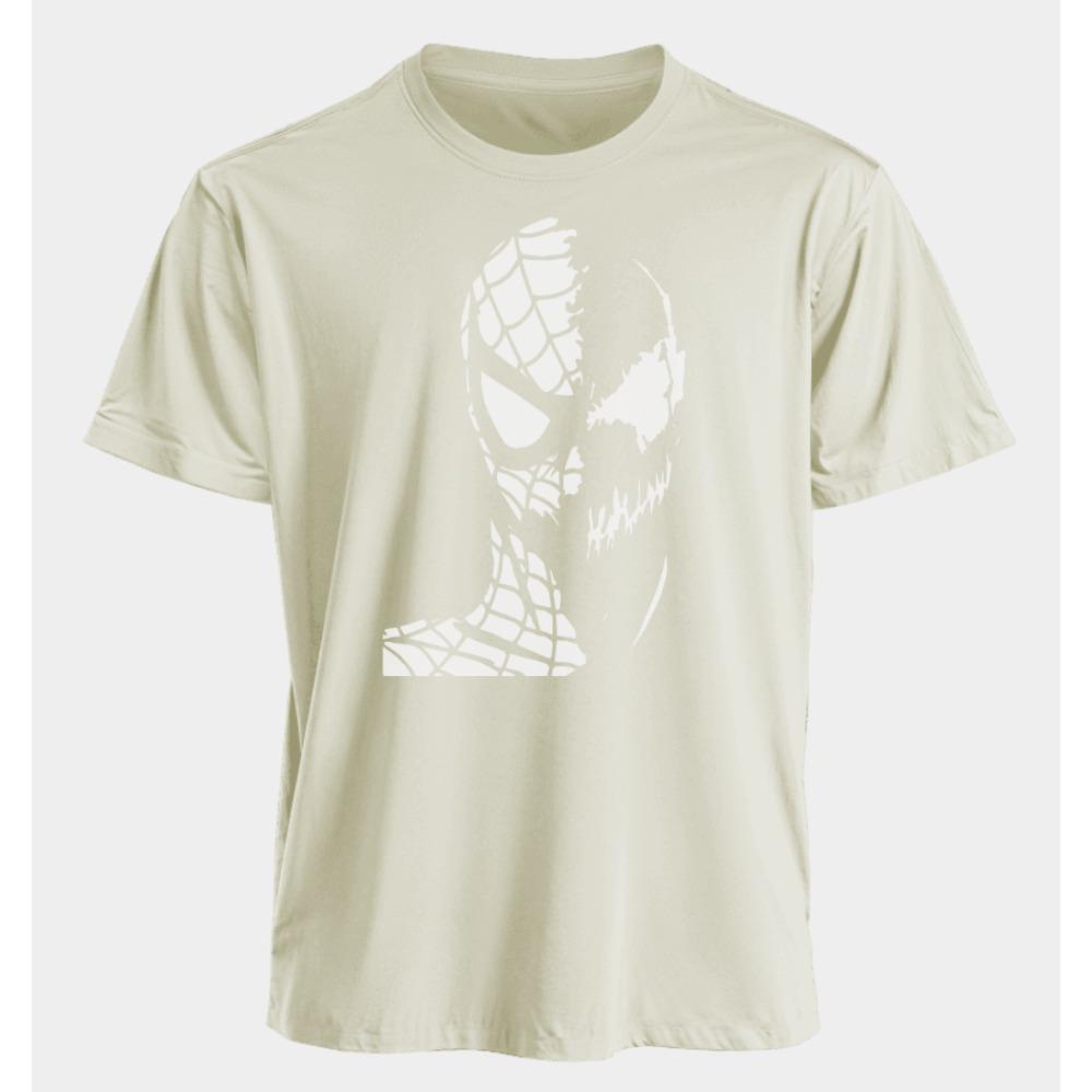 Men's T-shirt-Man Venom Summer American Spring and Autumn New Casual Retro Printed Sportswear Short-sleeved