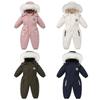 New Winter Ski Jumpsuit: Thick, Warm Baby Romper for Newborns and Kids