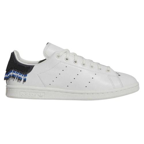 adidas Mens Stan Smith Beaded Leather Embellished Flat Trainers