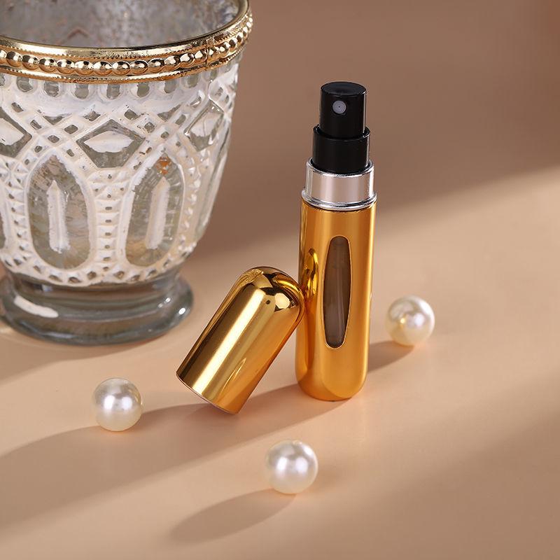 5ml Refillable Perfume Bottle - Bottom-Fill, Self-Priming, Recyclable, Rechargeable Spray, Portable Sample Size, Cosmetic Bottle.