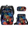 Poppy Playtime3 Animali dell'Orrore Sorridenti Creature Sorridenti Zaino a Tre Pezzi