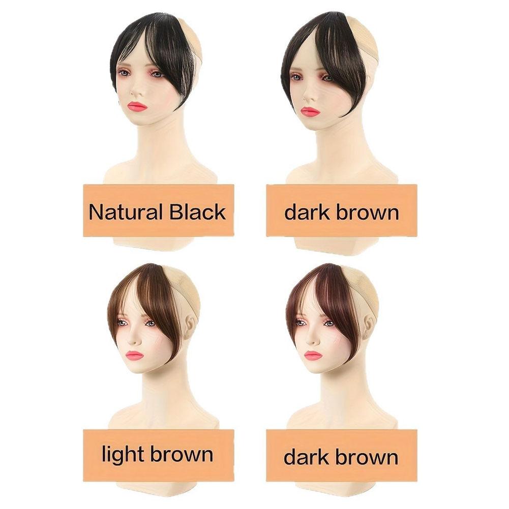 Eight Character Bangs Hair Clip Women's Top Hair Replacement Fluffy Seamless Bangs Hair Clip Women Girl Wig False Hair Piece