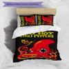 Red Hot Chili Peppers 3pcs Bedding Set Duvet Cover Closure Includes 1 Duvet Cover & 2 Pillowcases for All Seasons Bedroom Home Dorm Decor