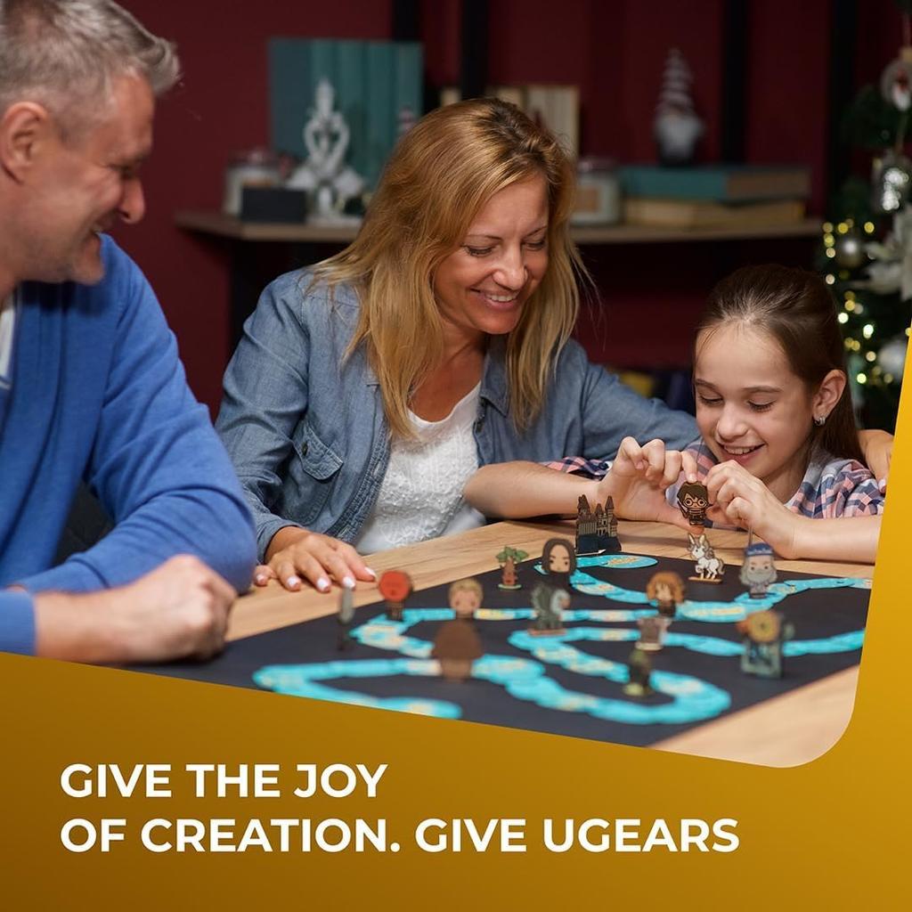 Ugears Harry Potter Advent Calendar: The Road To Hogwarts 2024 Wooden Puzzle for Crafts and Models - No Glue or Tools Required