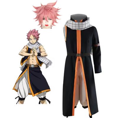 Anime FAIRY TAIL Etherious Natsu Dragneel Full Set Unisex Adult Kids Halloween Party Cosplay Costume Stage Performance