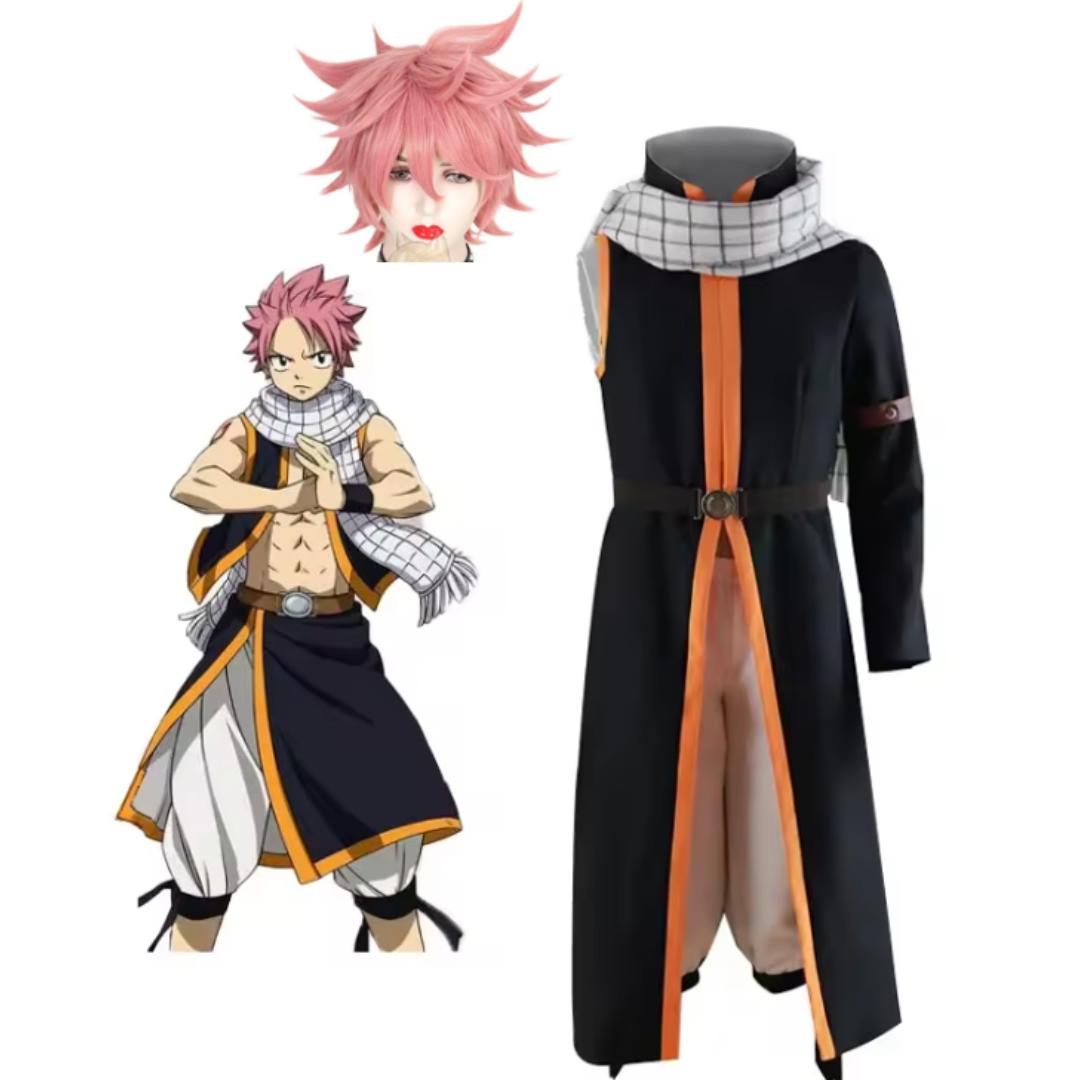 

Аниме FAIRY TAIL Этериус Нацу Драгнил Полный комплект Унисекс Взрослый Детский Костюм для косплея для Хэллоуина, сценическое выступление S