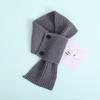 Children's Autumn & Winter Warm Knit Scarf, Versatile Solid Color, Korean Style Neck Warmer for Boys & Girls