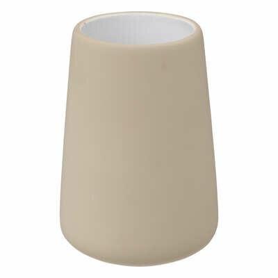 Colorama Ceramic Bathroom Mug, Durable Beige