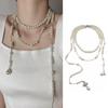 Long Multi Layered Pearl Necklace For Women Temperament Collar Chain Sweater Chain Necklaces Luxury Jewelry Accessories