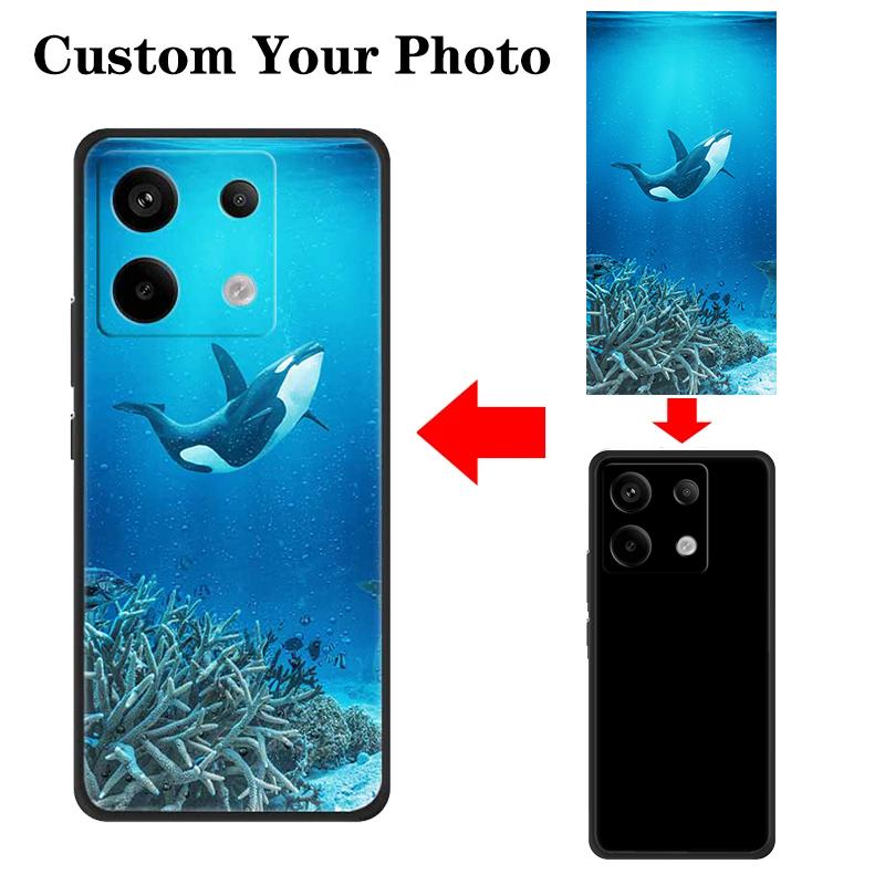 Customized DIY Phone Case For Xiaomi Redmi Note 13 13ProPlus 12 12S 12C 11S 10S 9S 9 Pro Covers Note 12 5G 4G Soft Silicone TPU