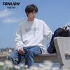 TonLion Men's Casual Heavyweight Crewneck Sweatshirt