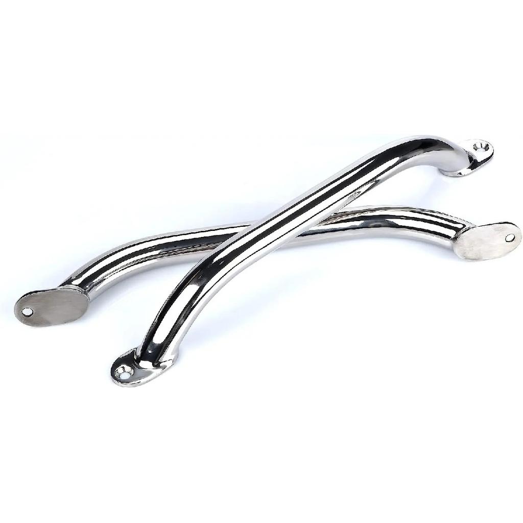 2 Pieces Stainless steel 12'' Boat Polished Boat Marine Grab Handle Handrail boat accessories marine
