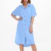 Women's Casual Short-sleeved Regular-length Plus-size Open Cardigan Dress