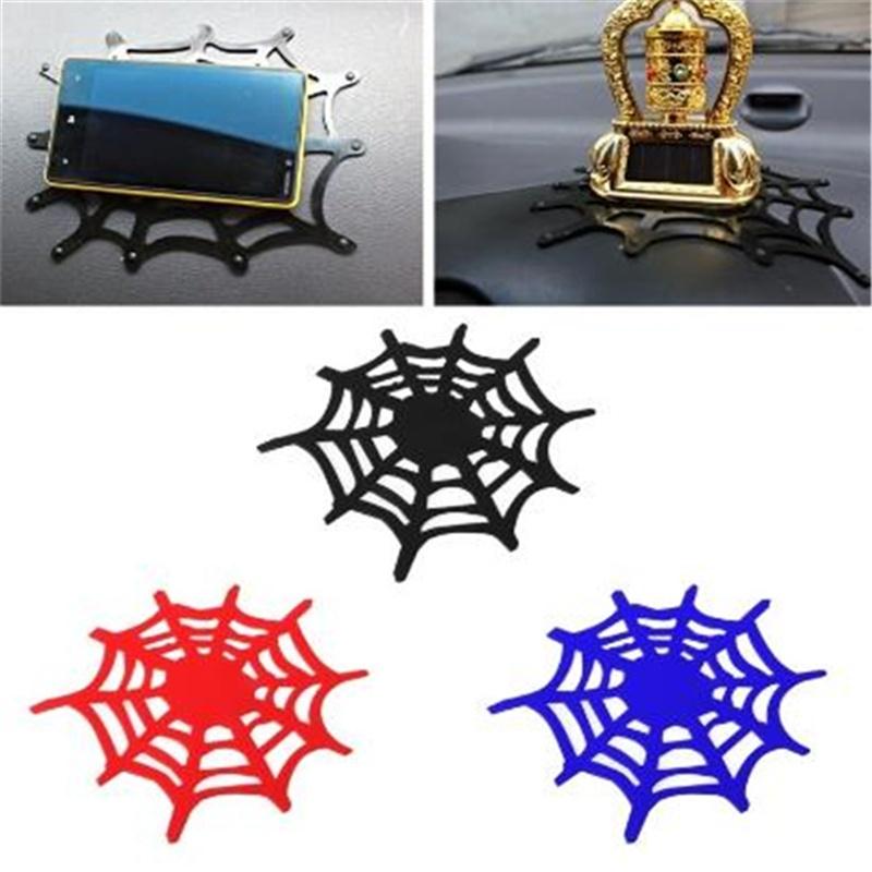 Spider Web Shape Car Anti Slip Pad Phone Holder Mat Non Slip Sticky Mat Key Sunglasses Coin Mat