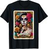 La Catrina Tarot Card Day of The Dead Dia De Los Muertos T-Shirt