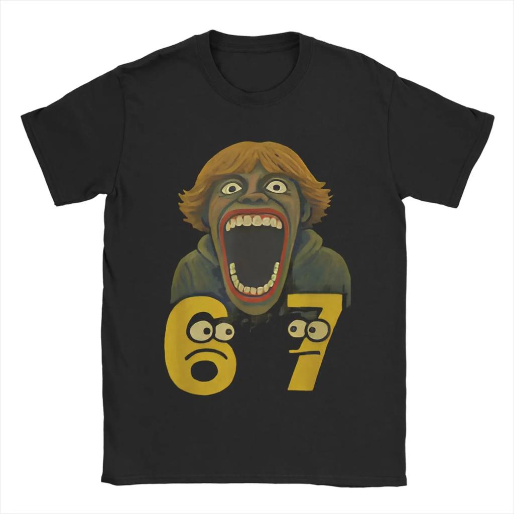 Teal A Brain Rot 67 Six Seven Funny Gamer Meme for Men and Women Oversized TShirt 67 Funny Italian Gaming Y2k Tee Tops Cotton