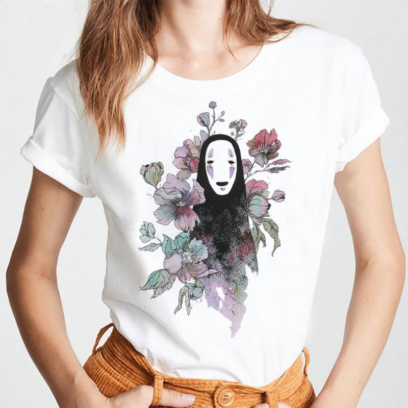 Pánské tričko s manga potiskem Bez tváře, letní, volné, s kulatým výstřihem a krátkým rukávem, dámské