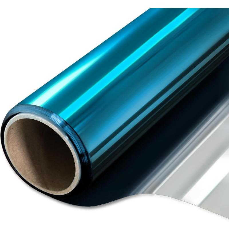 40x100cm One Way Daytime Privacy Film Heat Control Sun Blocking Anti UV Reflective Static Cling Window Tint for Home And Office