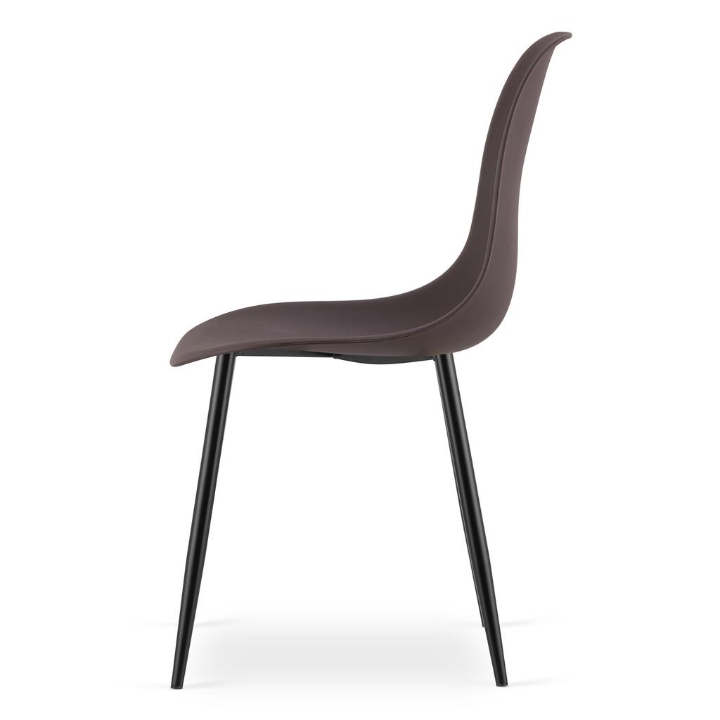 WAT chair coffee / black legs x 1