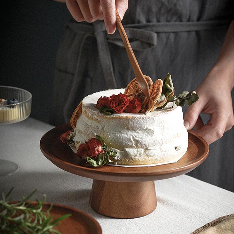 Pabei 6-inch Wooden Tea Snack Plate