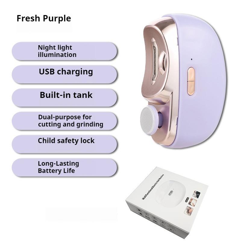 Electric Nail Sharpener Baby Adult Nail Sharpener Anti-Clip Automatic Nail Clipper Multifunctional Electric Nail Sharpener