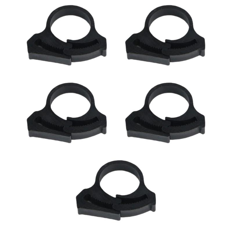 5 Pack Garden Water Pipe Clamps Adjustable Hose Clips Drip Irrigation Tubing Holders for Stable Watering Solution