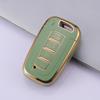 Kia & Beijing Hyundai Sonata 8 Gold-Edge 4-Button Key Case Cover