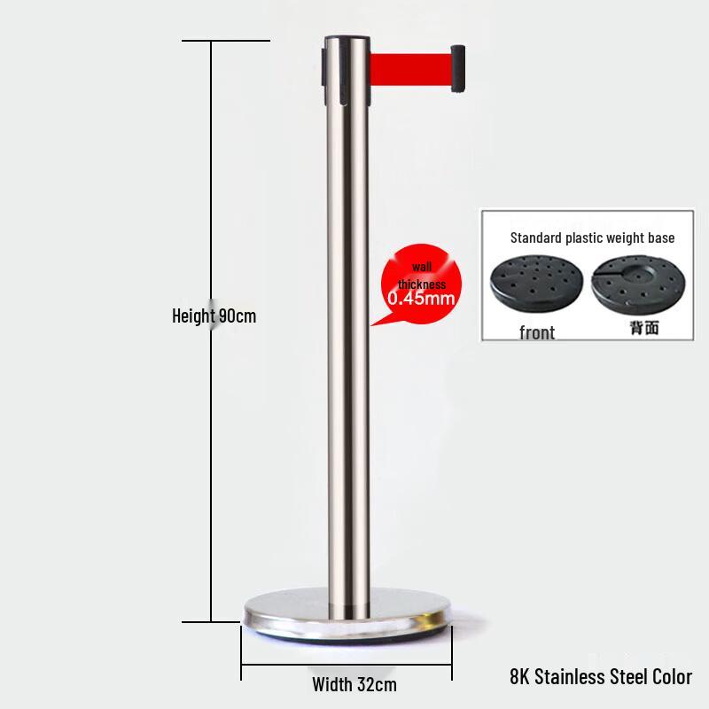 Stainless Steel Retractable Belt Barrier Post