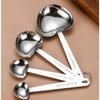 Pack Of 4 Heart Shaped Measuring Spoons Heart Shaped Coffee Measuring Spoons Set Perfect For Memorable Wedding Favors