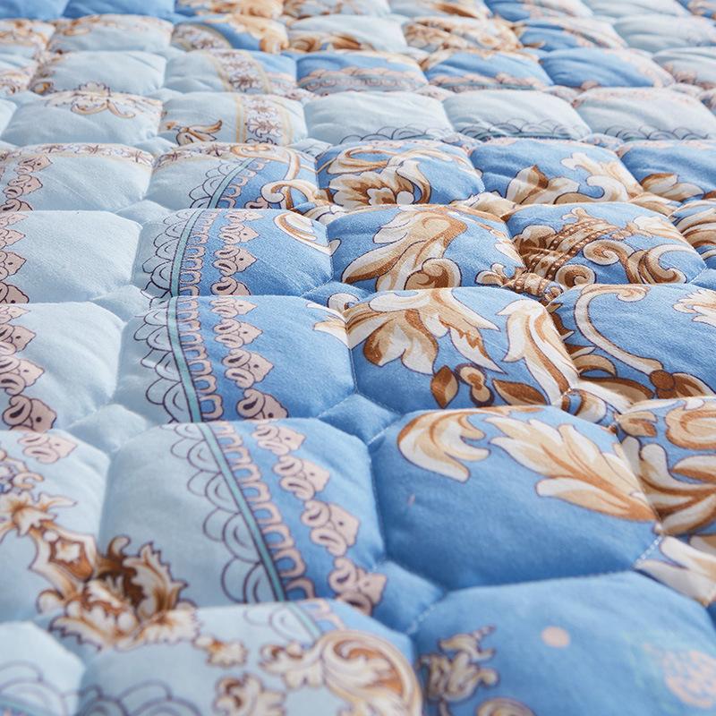 3pcs Bed Skirt Set Solid Color Quilted Thickened Lace Decoration Includes 1 Bed Skirt + 2 Pillowcases Suitable for Home And Hotel