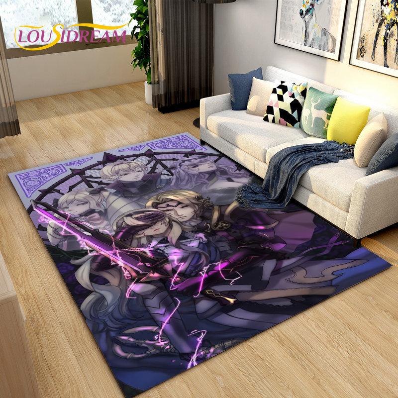 Fire Emblem Series Game Gamer Area Rug,Carpet Rug for Living Room Bedroom Sofa Doormat Decoration, Kids Play Non-slip Floor Mat