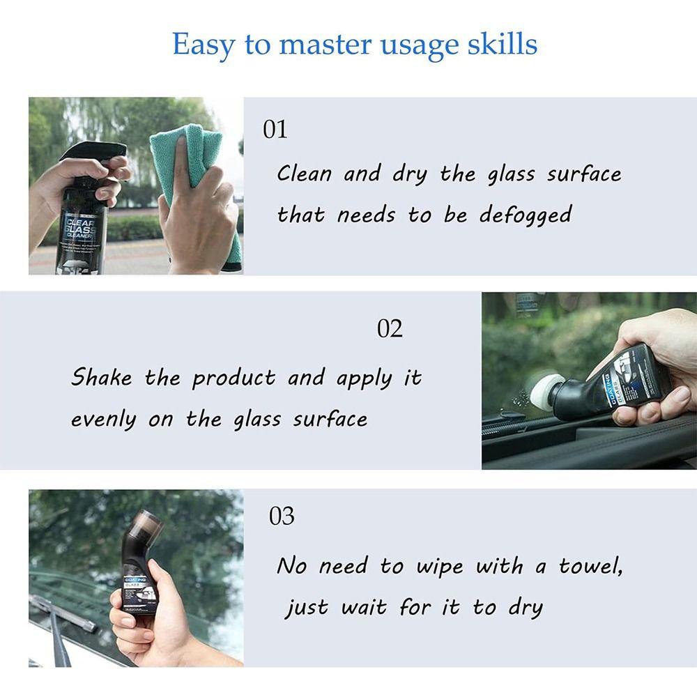 Car Care Tool Car Glass Defogger 70ml Car Windshield Rainproof Agent  Car Accessories
