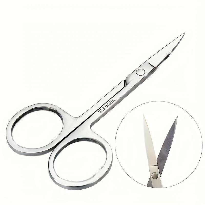 Professional Stainless Steel Eyebrow Scissors Sharp Blades for Precise Facial Hair, Eyebrows Beard, Nose Nail & Foot Grooming