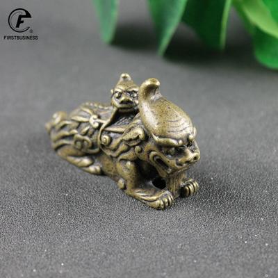 Bronze Brass Beast Affection PiXiu Ornament Decoration Lucky China Mythical Animal Figurines Miniatures Study Desk Decor Crarfts