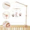Baby Wooden Bracket Bed Bell 0 6 Months Toy Bracket Accessories Hanging Bracket Soft Mobile On The Bed Baby Room Decoration Crib