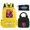 3Pcs/set Anime Demon Hunters Printed Backpack with Shoulder Bag Pencil Case for Student Boy Girl Schoolbag Large Capacity Waterproof Bookbag