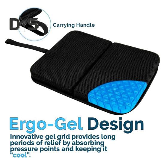 TPE Gel Portable Seat Cushion Sedentary Pain Relief Breathable Washable Outdoor Camping Garden Bench Travel Airplane Seat Foldable Pad Mat