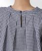 Nano Universe Volume Sleeve Tuck Size F Pattern Women's Blouse, (360cm), 1, 673-5121326