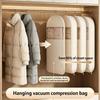 Space-Saving Clothes Compressed Bag Dust Cover Zipper Wardrobe Organizer Viewing Window Coat Clothes Storage Bag Travel Storage