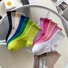 Unisex Mid-Tube Elastic Sports Cotton Socks - Comfortable, Colorful, All-Match Design