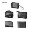 1/5Pcs Large Capacity Portable Travel Storage Case Toiletry Organizer Mesh Cosmetic Bag Makeup Pouch