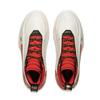 Li Ning Wow11 Cushioning Slip Resistant Abrasion Resistant Lightweight Rebound Mid Top Basketball Shoes Men's White Red ABAU049-9