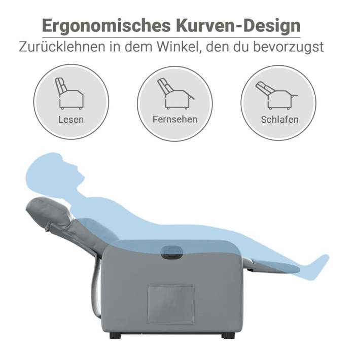 VidaXL Recliner, Relaxation Chair with Adjustable Backrest and Footrest, Living Room Seat, 3206752